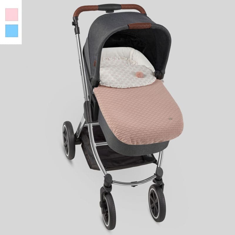 Saco Para Capazo Tricot Gris Babyclic Bebeydecoracion