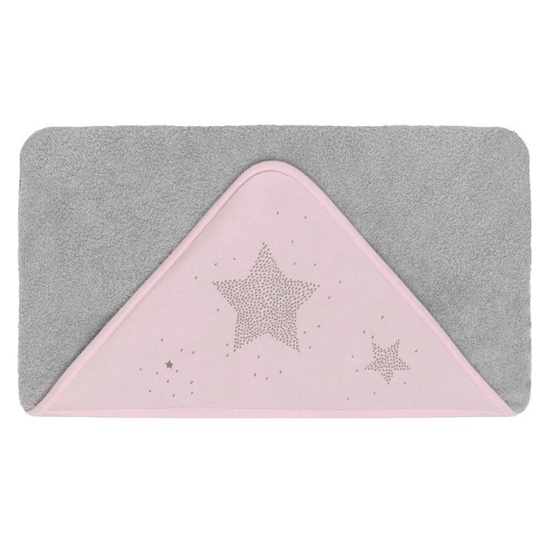 Capa De Bano Bebe Etoile Rosa Petit Praia