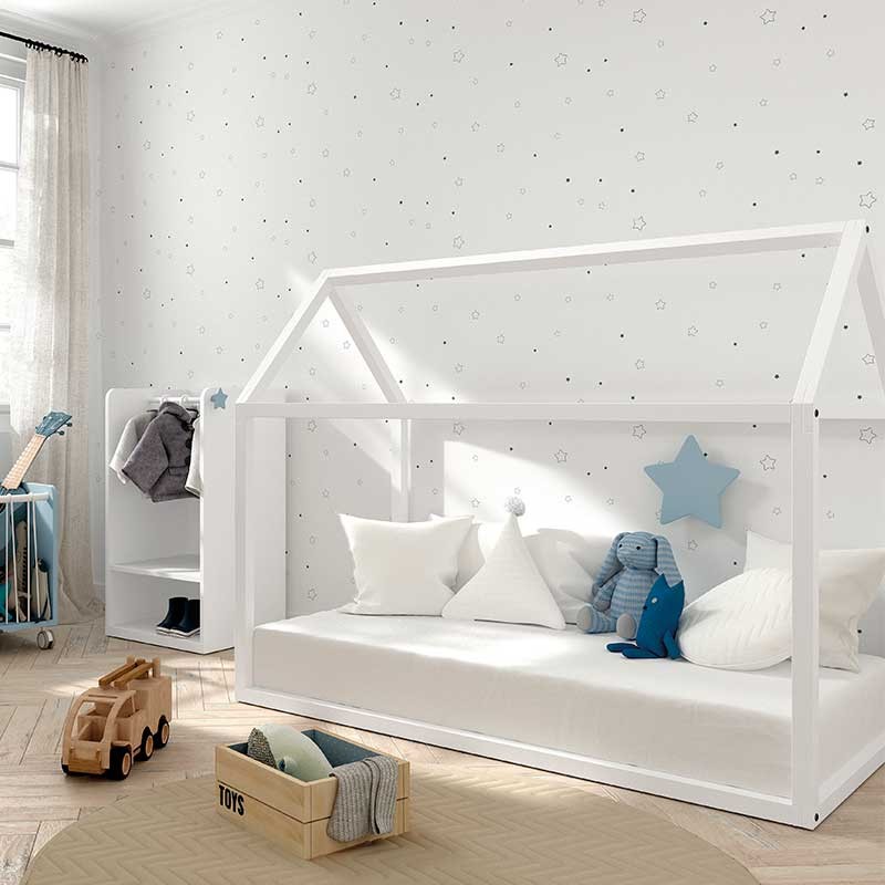 ▷ Casa cama blanca para niños - Bebeydecoracion