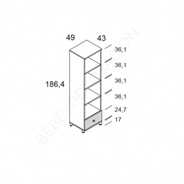 Estanteria Fold Ros