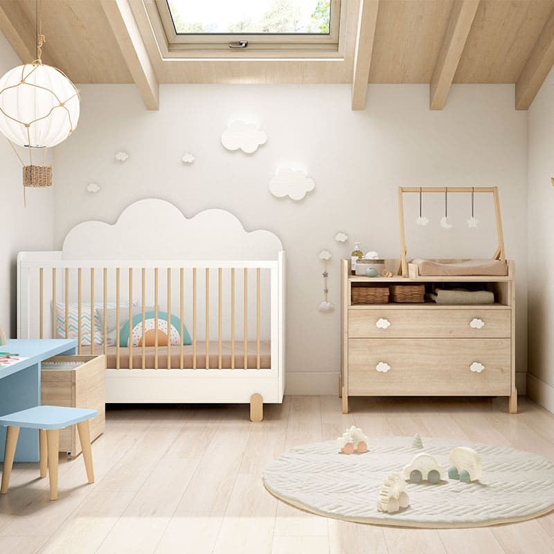 ▷ Habitacion bebe con cuna y comoda Soft - Bebeydecoracion