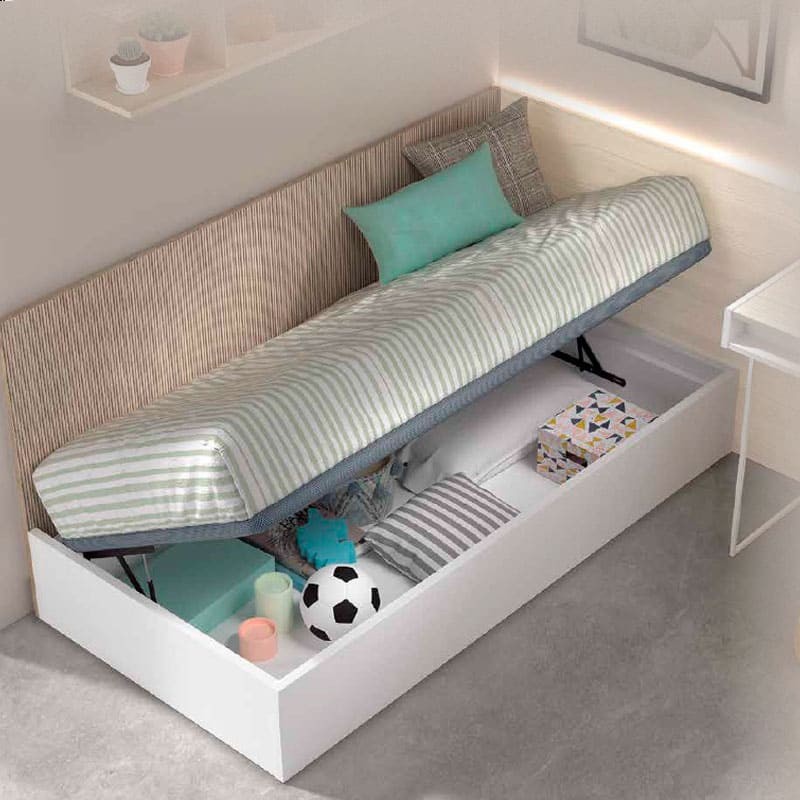 Cama con arcon horizontal