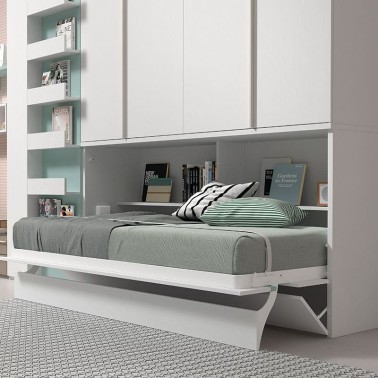 Cama abatible con armario puertas plegables Montes