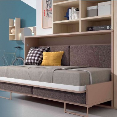 Cama abatible horizontal con sofa Montes