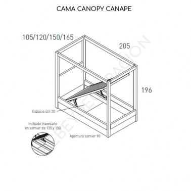 Cama Canopy JJP