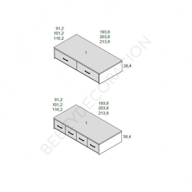 Cama compacta Up