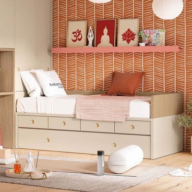 Cama compacta con arrastre Up