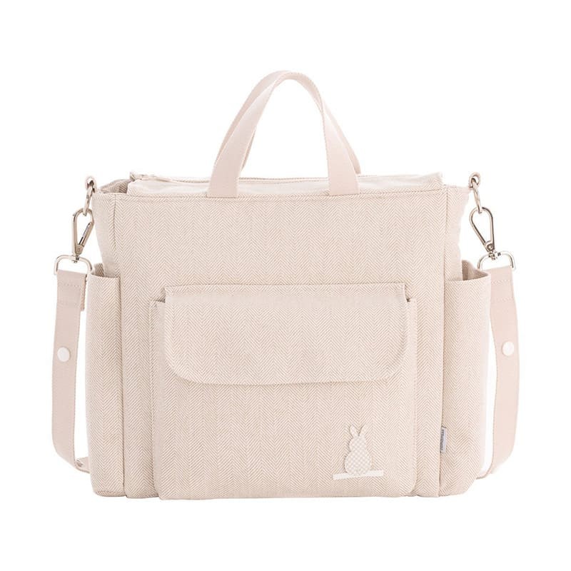 Bolso maternal Pack Lino Beige