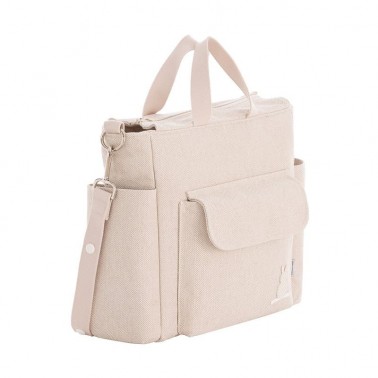 Bolso maternal Pack Lino Beige