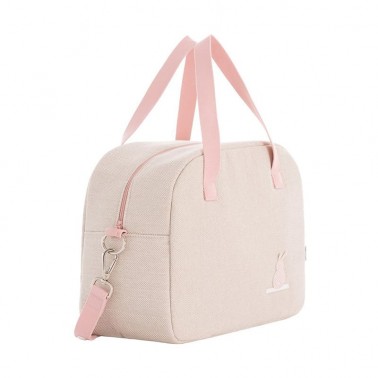 Bolso maternal Prome Lino Rosa