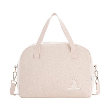 Bolso maternal Prome Lino Beige