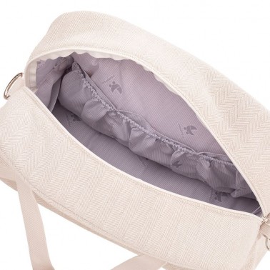 Bolso maternal Prome Lino Beige