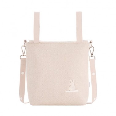 Bolso talega Lino Beige